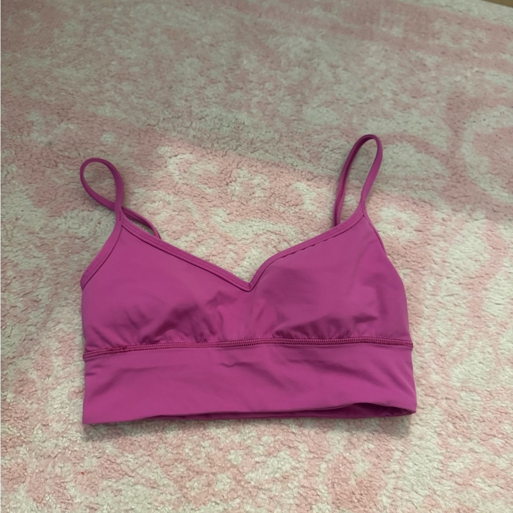 Lululemon Pink Nulu Sports Bra
